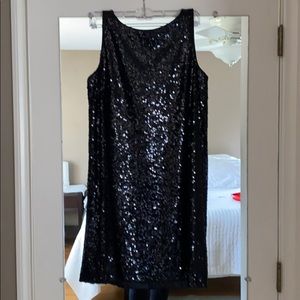 Black sequin dress